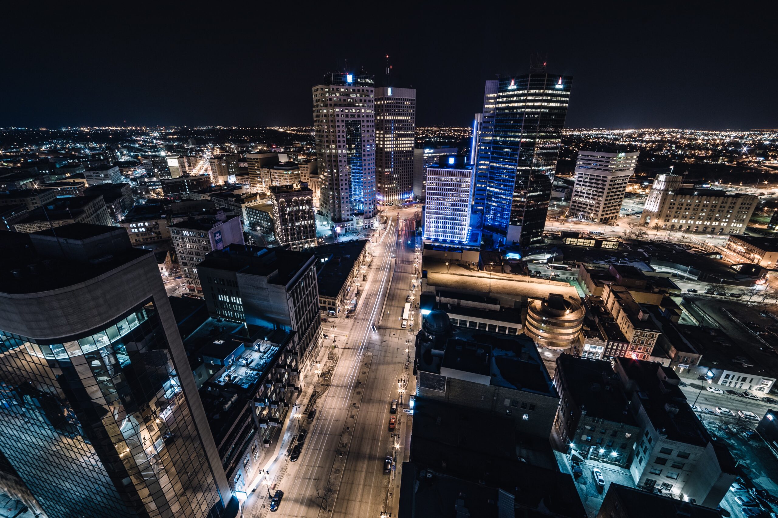 Winnipeg Business at Night